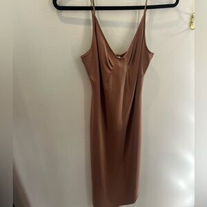 Gentle Fawn nude slip dress size S